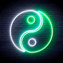 ADVPRO Tai Chi Symbol Ultra-Bright LED Neon Sign fnu0066 - White & Green
