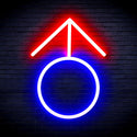 ADVPRO Male Symbol Ultra-Bright LED Neon Sign fnu0068 - Blue & Red