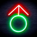 ADVPRO Male Symbol Ultra-Bright LED Neon Sign fnu0068 - Green & Red