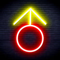 ADVPRO Male Symbol Ultra-Bright LED Neon Sign fnu0068 - Red & Yellow
