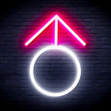 ADVPRO Male Symbol Ultra-Bright LED Neon Sign fnu0068 - White & Pink