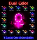 ADVPRO Female Symbol Ultra-Bright LED Neon Sign fnu0069 - Dual-Color