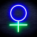 ADVPRO Female Symbol Ultra-Bright LED Neon Sign fnu0069 - Green & Blue