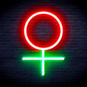 ADVPRO Female Symbol Ultra-Bright LED Neon Sign fnu0069 - Green & Red