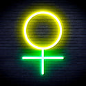 ADVPRO Female Symbol Ultra-Bright LED Neon Sign fnu0069 - Green & Yellow