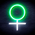 ADVPRO Female Symbol Ultra-Bright LED Neon Sign fnu0069 - White & Green