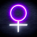 ADVPRO Female Symbol Ultra-Bright LED Neon Sign fnu0069 - White & Purple