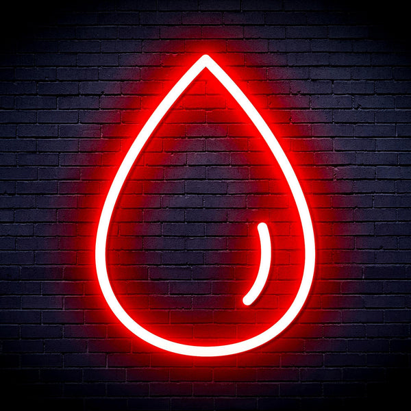 ADVPRO Water Droplet Ultra-Bright LED Neon Sign fnu0070 - Red
