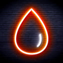 ADVPRO Water Droplet Ultra-Bright LED Neon Sign fnu0070 - White & Orange