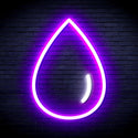 ADVPRO Water Droplet Ultra-Bright LED Neon Sign fnu0070 - White & Purple