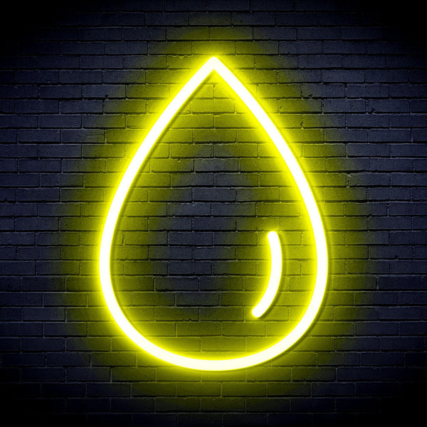 ADVPRO Water Droplet Ultra-Bright LED Neon Sign fnu0070 - Yellow