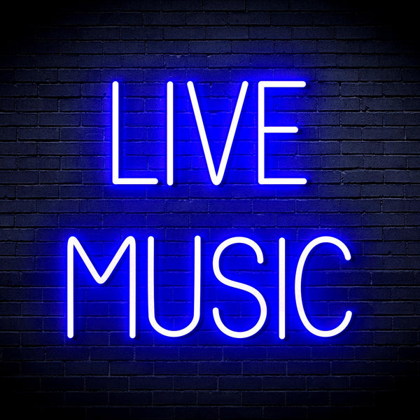 ADVPRO Live Music Ultra-Bright LED Neon Sign fnu0071 - Blue
