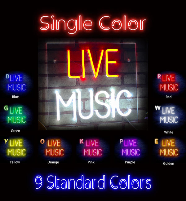 ADVPRO Live Music Ultra-Bright LED Neon Sign fnu0071 - Classic