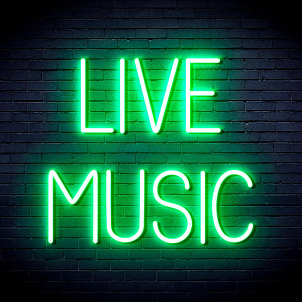 ADVPRO Live Music Ultra-Bright LED Neon Sign fnu0071 - Golden Yellow