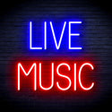 ADVPRO Live Music Ultra-Bright LED Neon Sign fnu0071 - Red & Blue