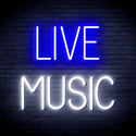 ADVPRO Live Music Ultra-Bright LED Neon Sign fnu0071 - White & Blue