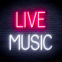 ADVPRO Live Music Ultra-Bright LED Neon Sign fnu0071 - White & Pink