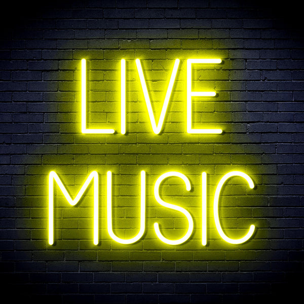 ADVPRO Live Music Ultra-Bright LED Neon Sign fnu0071 - Yellow