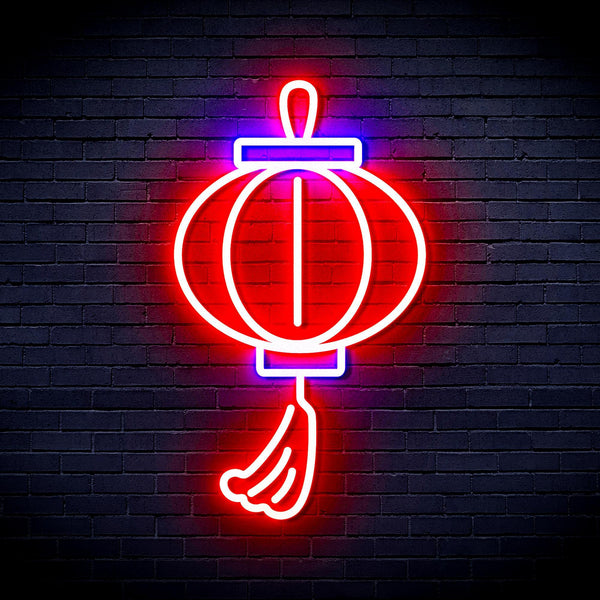 ADVPRO Lantern Ultra-Bright LED Neon Sign fnu0072 - Blue & Red