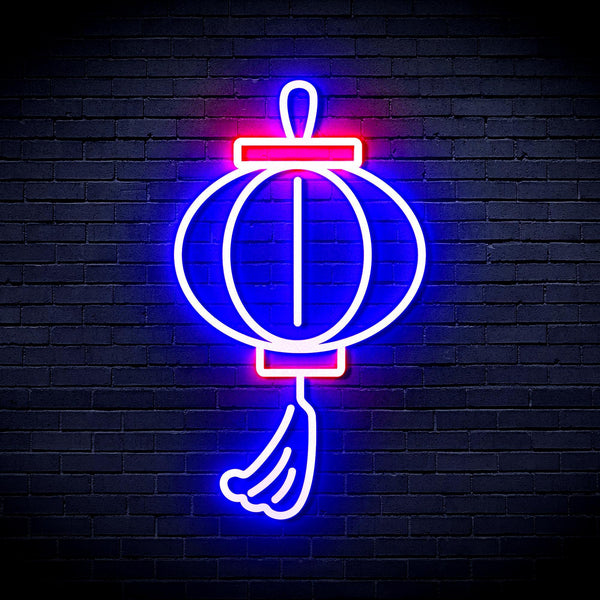 ADVPRO Lantern Ultra-Bright LED Neon Sign fnu0072 - Red & Blue