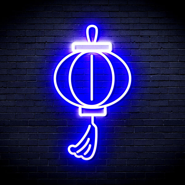 ADVPRO Lantern Ultra-Bright LED Neon Sign fnu0072 - White & Blue