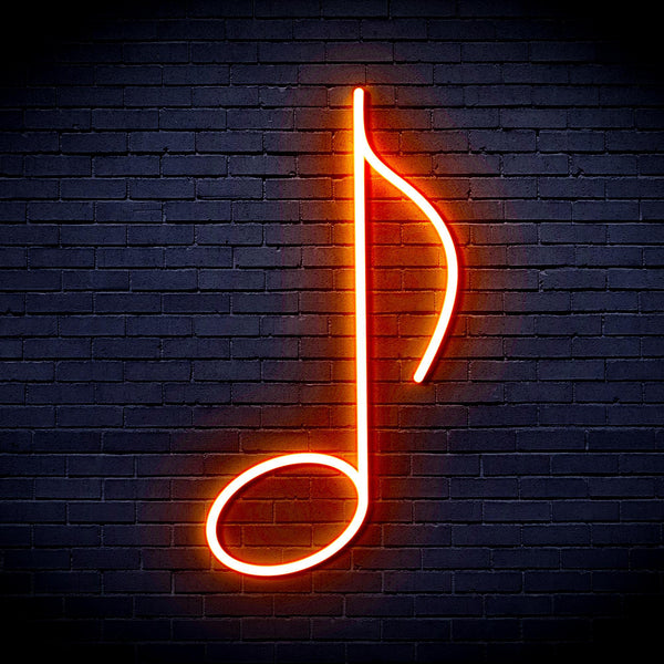 ADVPRO Musical Note Ultra-Bright LED Neon Sign fnu0074 - Orange