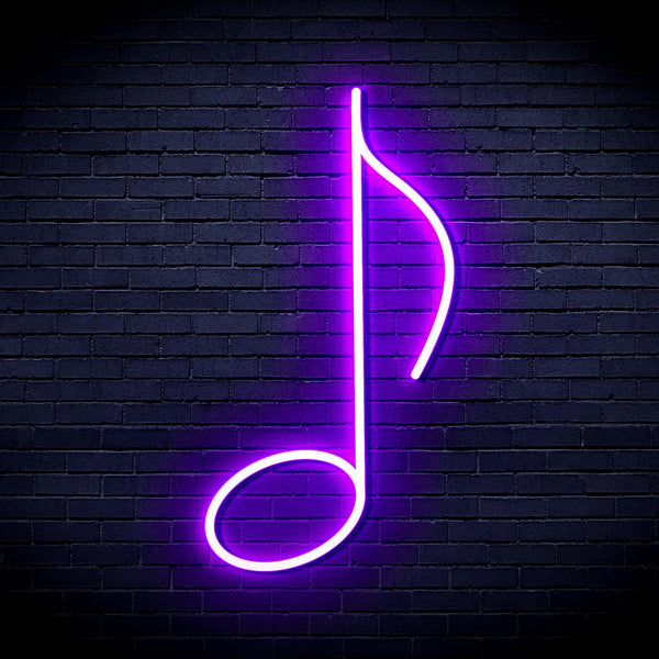 ADVPRO Musical Note Ultra-Bright LED Neon Sign fnu0074 - Purple