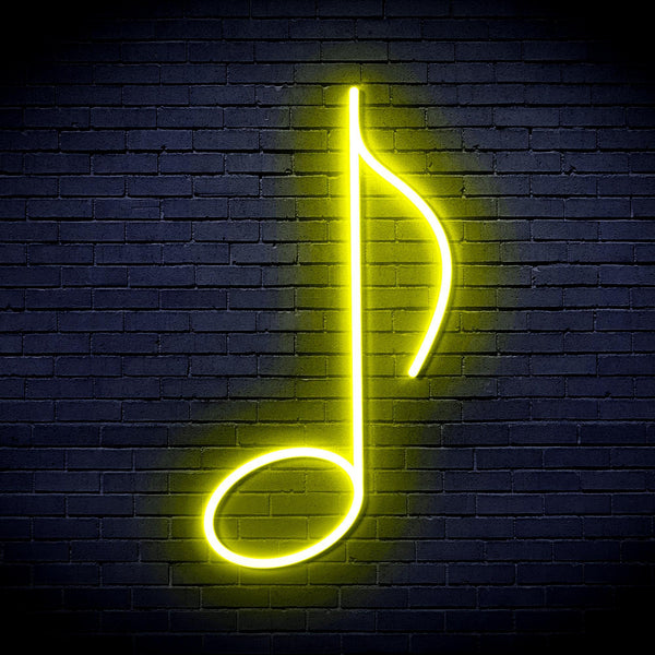 ADVPRO Musical Note Ultra-Bright LED Neon Sign fnu0074 - Yellow