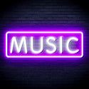 ADVPRO Music Sign Ultra-Bright LED Neon Sign fnu0076 - White & Purple