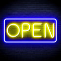 ADVPRO Open Sign Ultra-Bright LED Neon Sign fnu0077 - Blue & Yellow