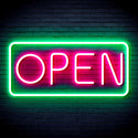 ADVPRO Open Sign Ultra-Bright LED Neon Sign fnu0077 - Green & Pink