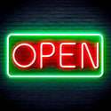 ADVPRO Open Sign Ultra-Bright LED Neon Sign fnu0077 - Green & Red