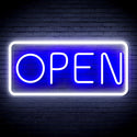 ADVPRO Open Sign Ultra-Bright LED Neon Sign fnu0077 - White & Blue