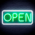 ADVPRO Open Sign Ultra-Bright LED Neon Sign fnu0077 - White & Green