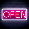 ADVPRO Open Sign Ultra-Bright LED Neon Sign fnu0077 - White & Pink