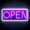ADVPRO Open Sign Ultra-Bright LED Neon Sign fnu0077 - White & Purple