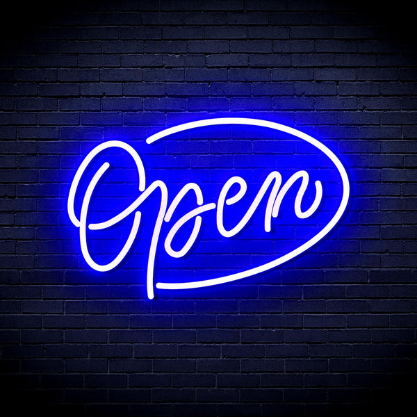 ADVPRO Open Sign Ultra-Bright LED Neon Sign fnu0079 - Blue