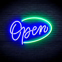 ADVPRO Open Sign Ultra-Bright LED Neon Sign fnu0079 - Green & Blue
