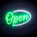 ADVPRO Open Sign Ultra-Bright LED Neon Sign fnu0079 - White & Green
