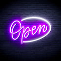 ADVPRO Open Sign Ultra-Bright LED Neon Sign fnu0079 - White & Purple