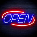 ADVPRO Open Sign Ultra-Bright LED Neon Sign fnu0080 - Red & Blue