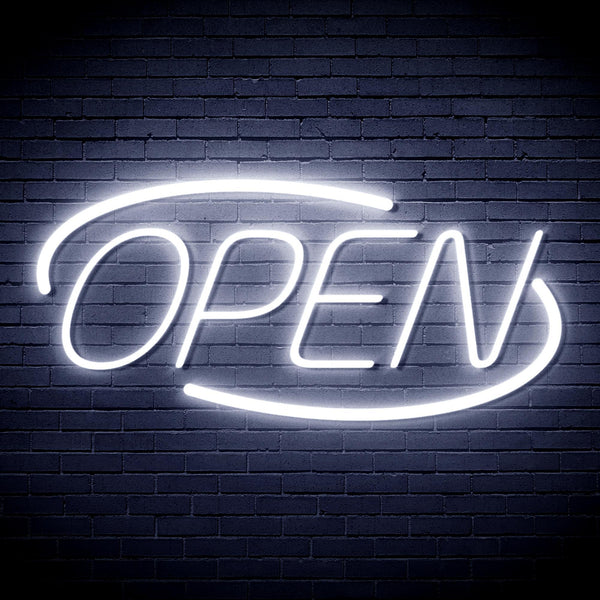ADVPRO Open Sign Ultra-Bright LED Neon Sign fnu0080 - White