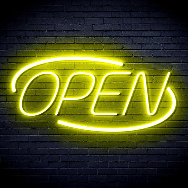 ADVPRO Open Sign Ultra-Bright LED Neon Sign fnu0080 - Yellow