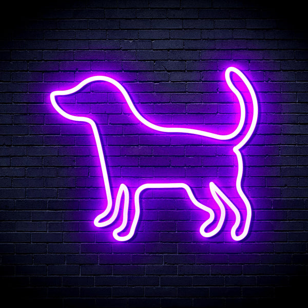 ADVPRO Dog Ultra-Bright LED Neon Sign fnu0081 - Purple