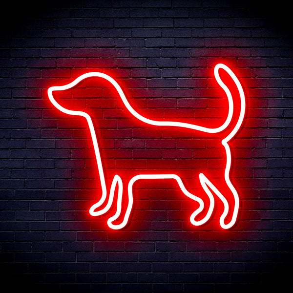 ADVPRO Dog Ultra-Bright LED Neon Sign fnu0081 - Red