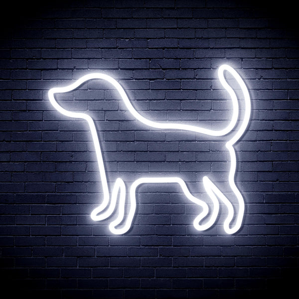 ADVPRO Dog Ultra-Bright LED Neon Sign fnu0081 - White