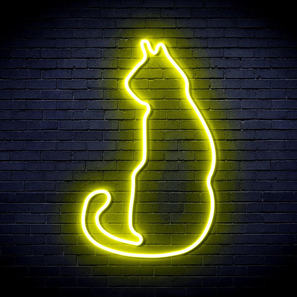 ADVPRO Cat Ultra-Bright LED Neon Sign fnu0083 - Yellow