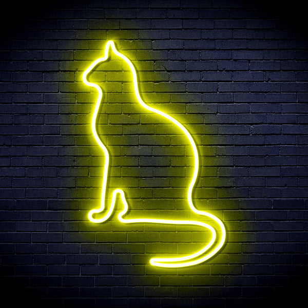 ADVPRO Cat Ultra-Bright LED Neon Sign fnu0085 - Yellow