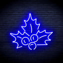 ADVPRO Christmas Holly Leaves Ultra-Bright LED Neon Sign fnu0090 - Blue