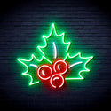 ADVPRO Christmas Holly Leaves Ultra-Bright LED Neon Sign fnu0090 - Multi-Color 1